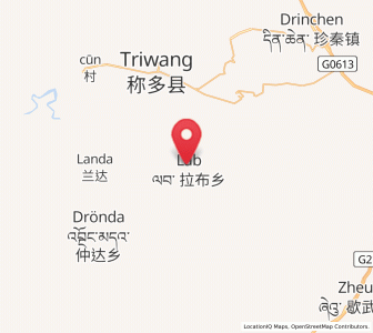 Map of Lab, Qinghai
