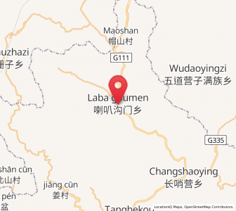 Map of Laba Goumen, Beijing