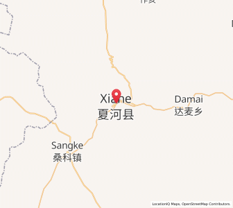 Map of Labuleng, Gansu