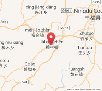 Map of Laicun, Jiangxi