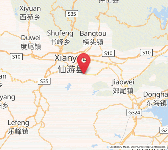 Map of Laidian, Fujian
