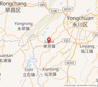Map of Laisu, Chongqing