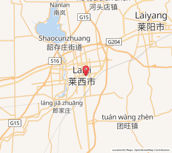 Map of Laixi, Shandong