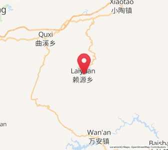 Map of Laiyuan, Fujian