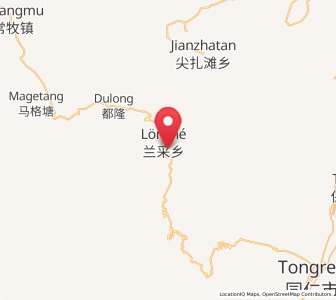 Map of Lancai, Qinghai