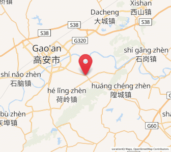 Map of Lanfangzhen, Jiangxi