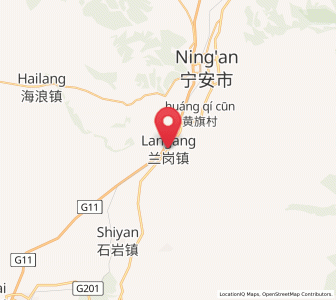 Map of Langang, Heilongjiang