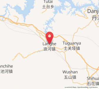 Map of Langhe, Hubei