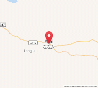 Map of Langjiu, Tibet