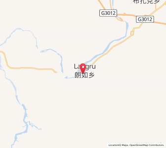 Map of Langru, Xinjiang