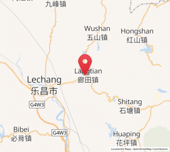 Map of Langtian, Guangdong