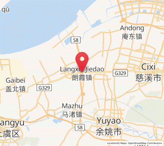 Map of Langxia, Zhejiang