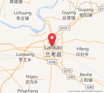 Map of Lankao Chengguanzhen, Henan