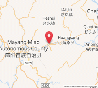 Map of Lanli, Hunan