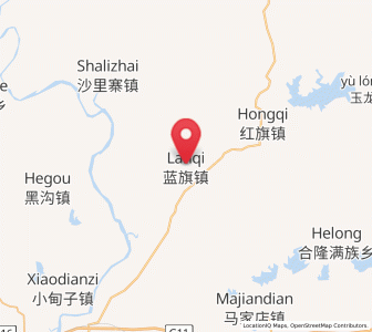 Map of Lanqi, Liaoning