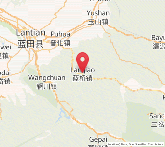 Map of Lanqiao, Shaanxi