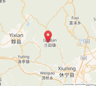Map of Lantian, Anhui