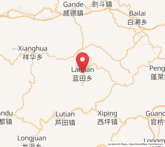 Map of Lantian, Fujian