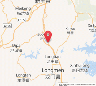 Map of Lantian, Guangdong