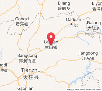 Map of Lantian, Guizhou
