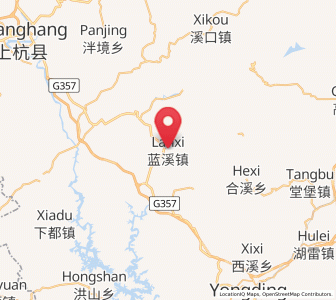 Map of Lanxi, Fujian