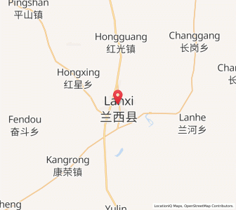 Map of Lanxi, Heilongjiang