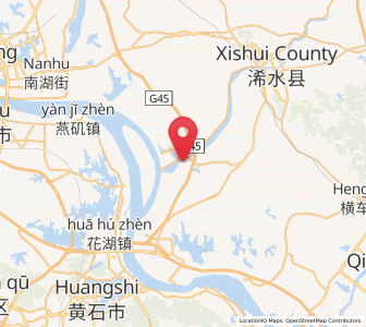 Map of Lanxi, Hubei