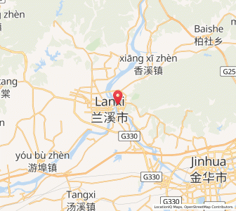 Map of Lanxi, Zhejiang