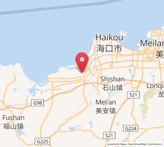 Map of Laocheng, Hainan