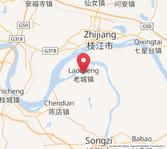 Map of Laocheng, Hubei