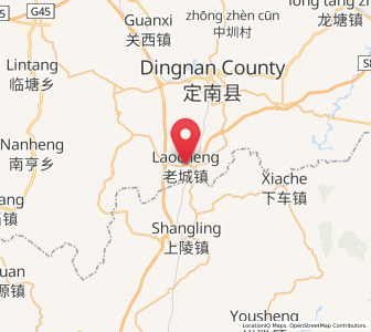 Map of Laocheng, Jiangxi