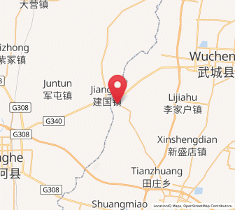Map of Laocheng, Shandong
