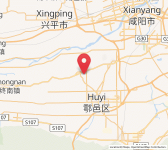 Map of Laodian, Shaanxi