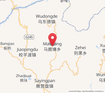 Map of Laojiezi, Yunnan