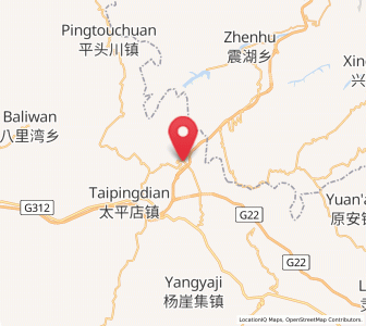 Map of Laojunpo, Gansu