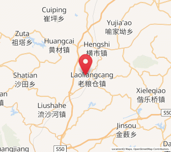 Map of Laoliangcang, Hunan