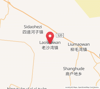 Map of Laoshawan, Xinjiang