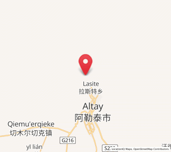 Map of Lasite, Xinjiang