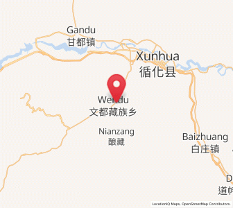 Map of Laxiong, Qinghai