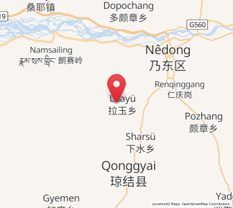 Map of Layu, Tibet