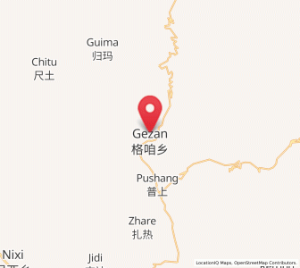 Map of Lazanzhong, Yunnan