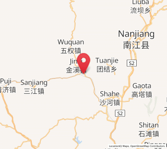 Map of Leba, Sichuan
