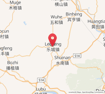 Map of Lecheng, Guangdong
