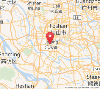 Map of Lecong, Guangdong