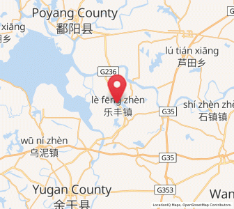 Map of Lefengzhen, Jiangxi