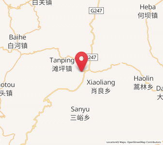 Map of Leiba, Gansu
