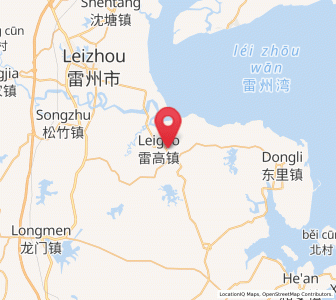 Map of Leigao, Guangdong