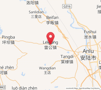 Map of Leigong, Hubei