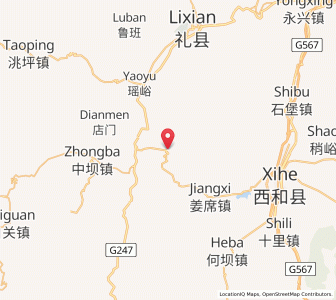 Map of Leiwang, Gansu
