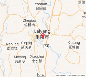 Map of Leiyang, Hunan